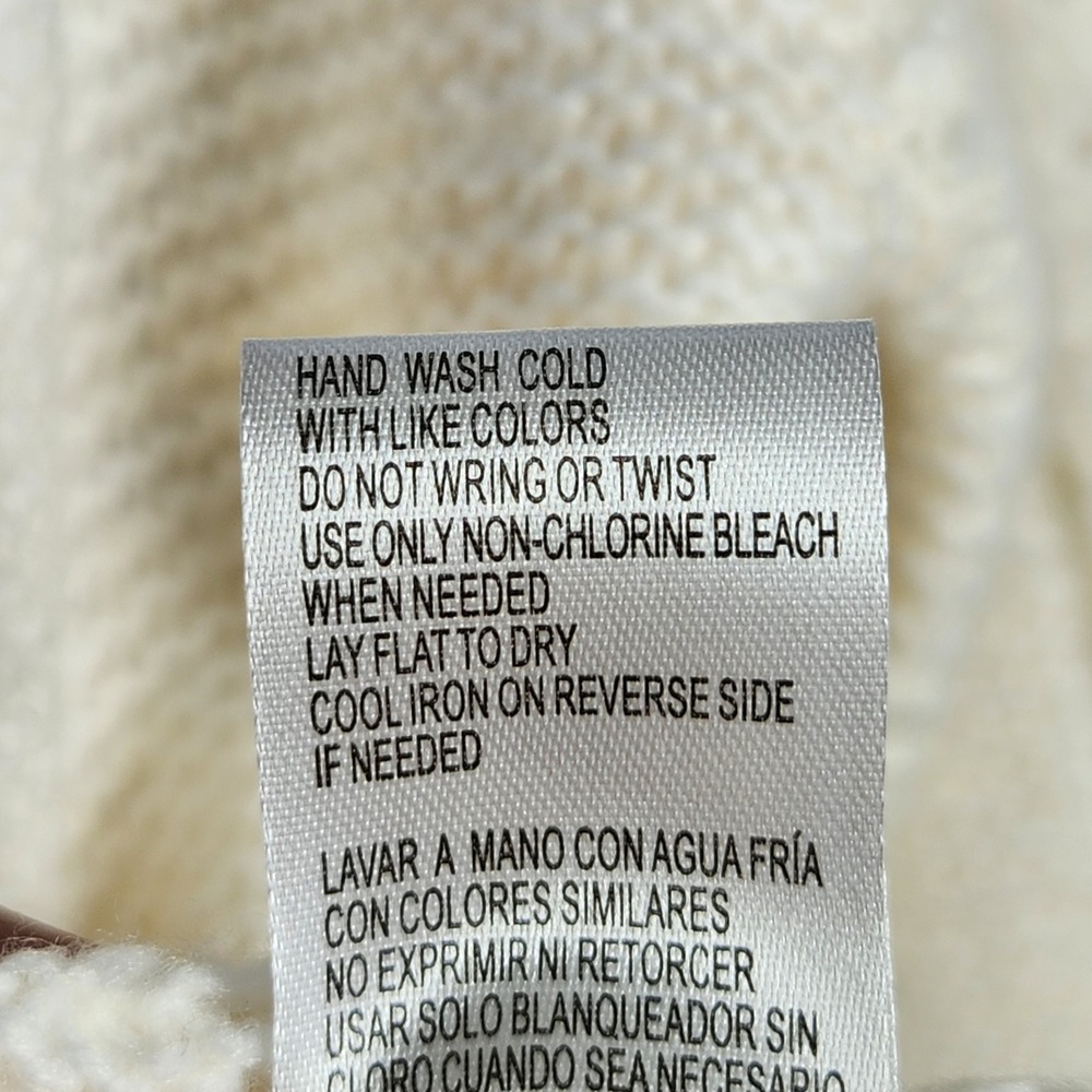 Democracy Sweater Womens 2X Blue White Fair Isle Pointelle Knit Comfy Gorpcore - Picture 6 of 8